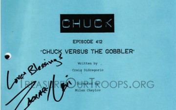 Bid on a Signed Chuck Script for Charity Bid on a Signed Chuck Script for Charity