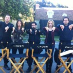 Adam Baldwin, Sarah Lancaster, Joshua Gomez, Yvonne Strahovski, Zachary Levi give 10 thumbs down