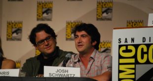 Chris Fedak and Josh Schwartz at the Chuck Comic-Con 2009 panel