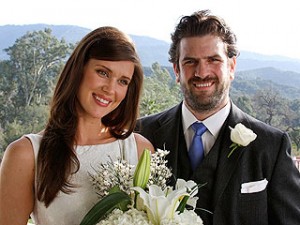 Sarah Lancaster marries Matthew Jacobs