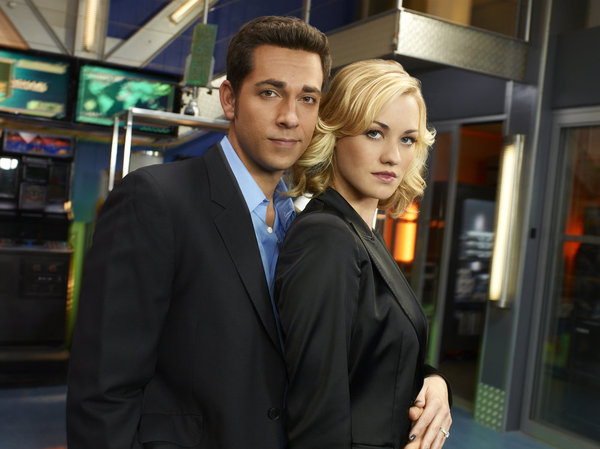 CHUCK -- Season:5 -- Pictured: (l-r) Zachary Levi as Chuck Bartowski, Yvonne Strahovski as Sarah Walker -- Photo by: Mitchell Haaseth