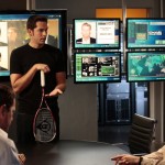 Adam Baldwin, Zachary Levi and Yvonne Strahovski in Chuck season 5 premiere