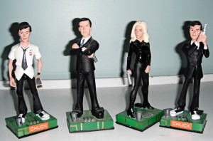 A review of the Chuck collectible figures - Chuck Bartowski, John Casey, Sarah Walker, and Charles Carmichael